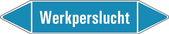 Werkperslucht leidingmarkering op vel 252 x 52 mm - 3 per vel