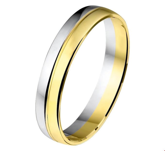 Ring a406 - 4 mm - zonder steen