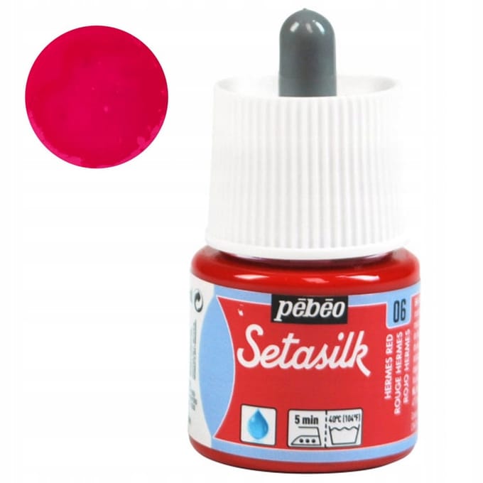 Pebeo Setasilk Zijde Verf 45ml - Hermes Rood