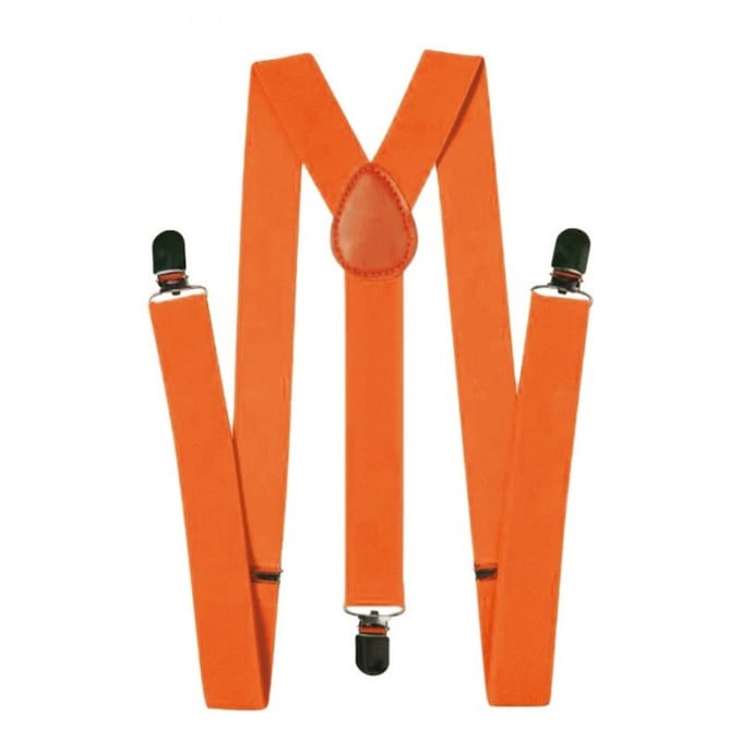 Bretellen fluor oranje