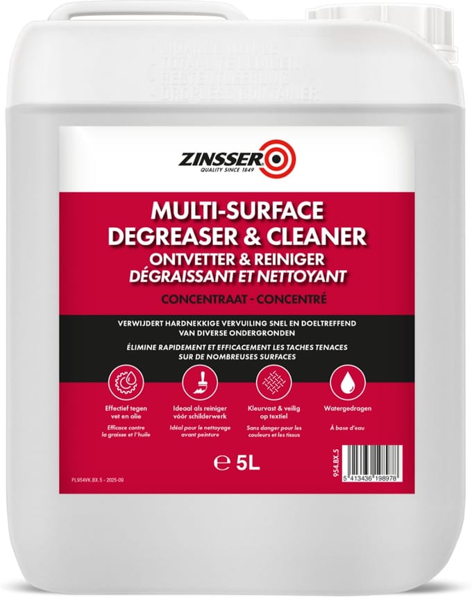 Zinsser Multi-Surface Ontvetter & Reiniger 5 liter