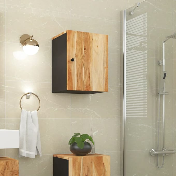 vidaXL - Badkamerwandkast - 38x33x48 - cm - massief - acaciahout
