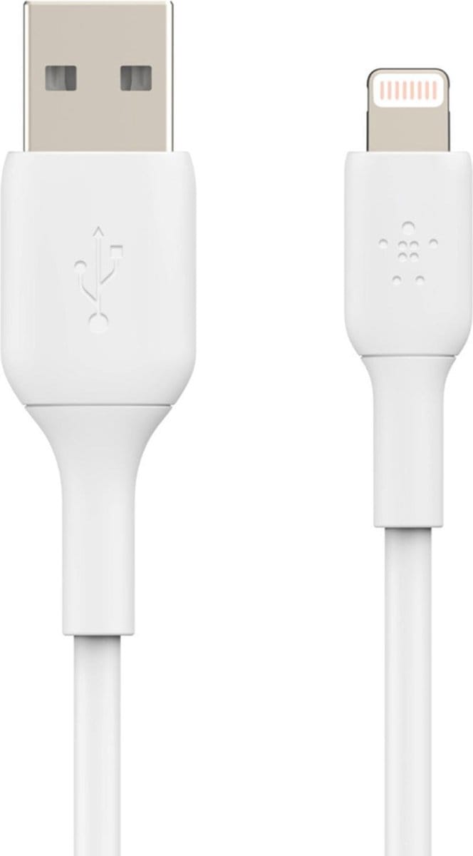 Belkin BOOST↑CHARGE - USB-A naar Lightning Kabel - 0,15 Meter - 12W - Wit