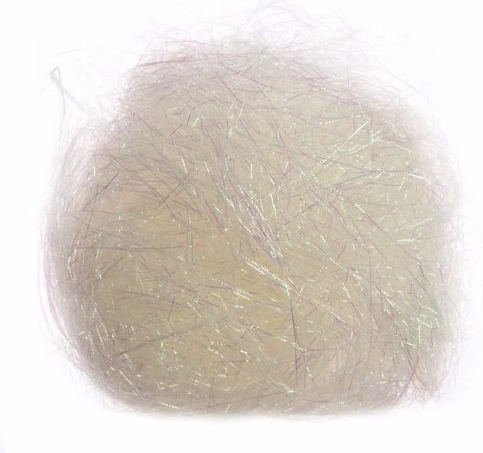 Kerstboom decoratie engelenhaar wit 20 gram