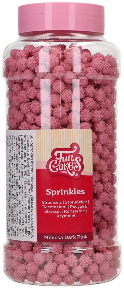 FunCakes Suikerdecoraties - Mimosa - Rood - 500g - Eetbare Taartdecoratie