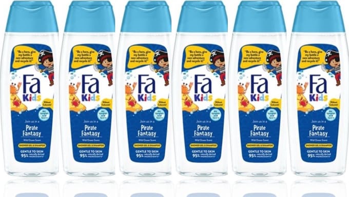 Fa Kids Pirate Douche & Shampoo 6 x 250 ml - Grootverpakking
