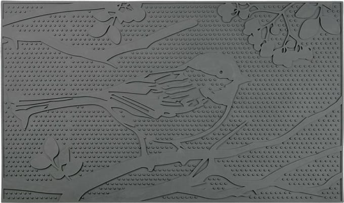 Deurmat rubber vogel 45 x 75 cm