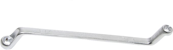 BGS dubbele ringsleutel met E-profiel ringkoppen gebogen SW E6 x E8 - 2281-6X8
