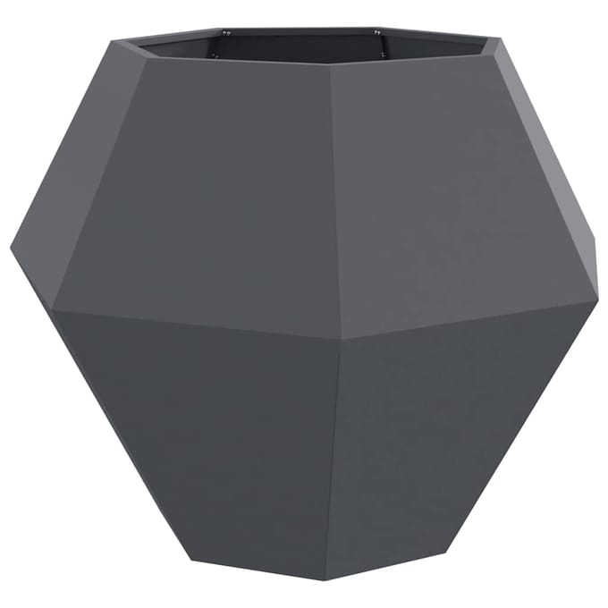 vidaXL Plantenbak Antraciet 100 x 100 x 80 cm Staal