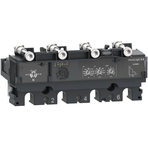 Schneider Electric Current relay MicroLogic 2.2 for ComPacT NSX 250 circuit breakers electronic rated current 250A 4 pole