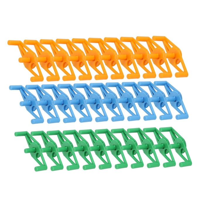 30 stuks Low Stress Training Clips Verstelbaar Herbruikbaar Plastic Plant Stengel Buiger Trainingsclips voor orange