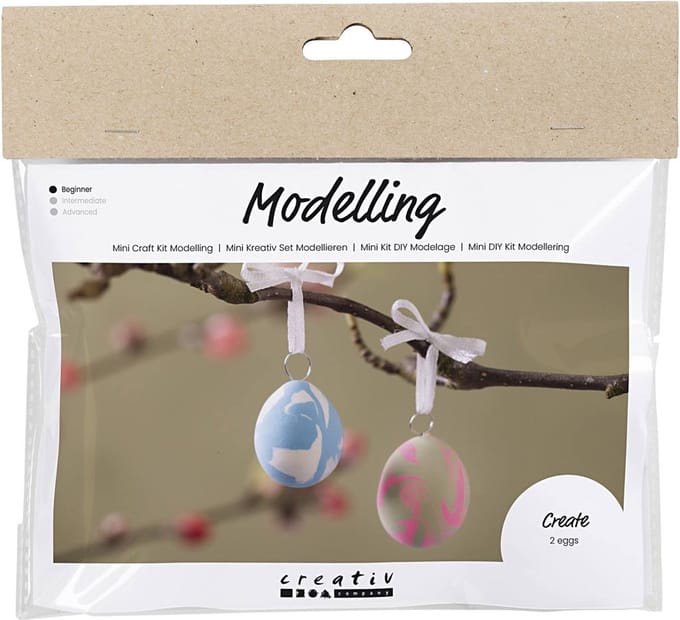 Creativ Company - Mini Hobby Set Modeling Marbled Eggs