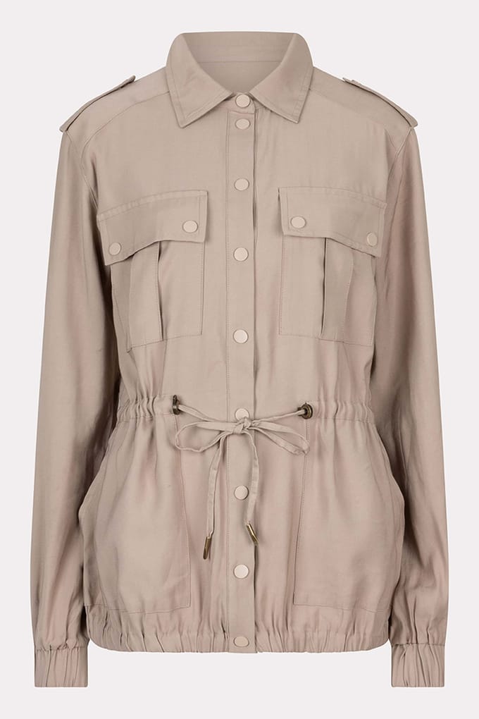 EsQualo Jacket Cargo Dark Sand Größe: 36 | Militärjacken Outlet | Damen | Braun