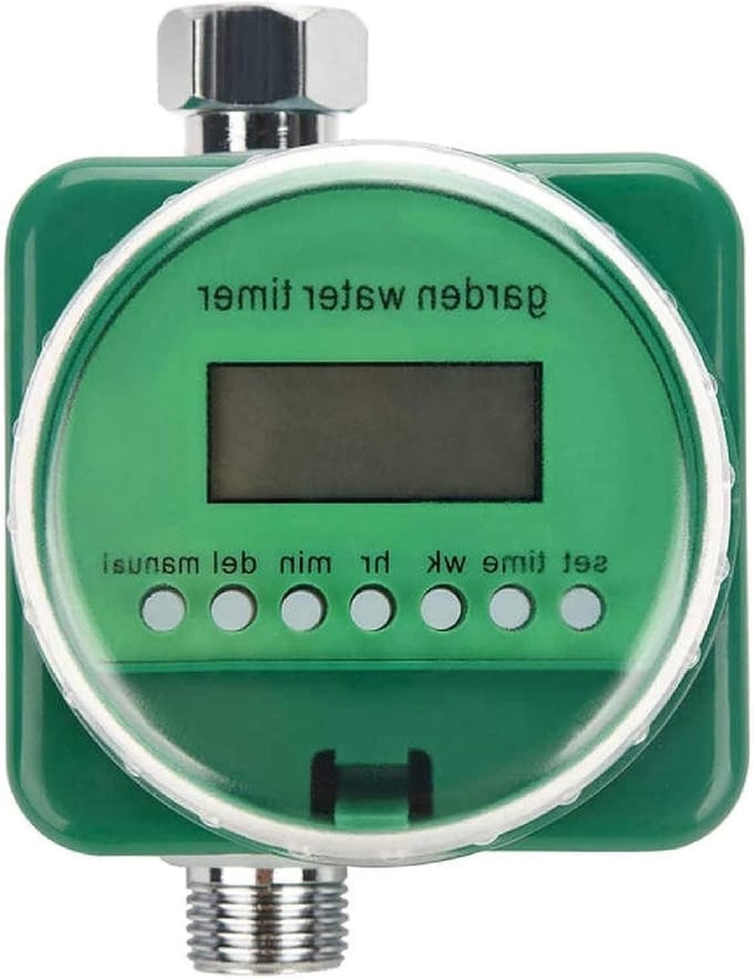 Tuinslang Timer - Water Timer - Automatisch Besproeien - Met Regensensor - 90mm - Groen