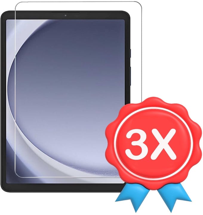 Screenprotector Glas - Tempered Glass Screen Protector Geschikt voor: Samsung Galaxy Tab A9 (8.7 inch) SM-X110/ SM-115 - 3x