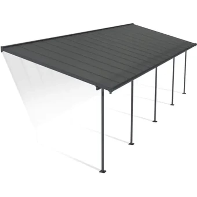 Palram | Canopia - Terrasoverkapping Capri - Grijs - 971x295x299cm