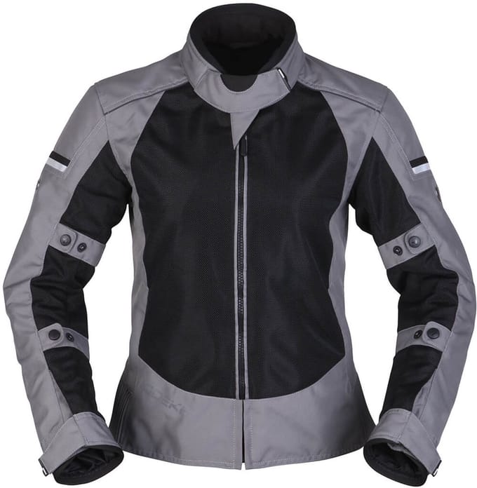 Modeka Veo Air Jas Dames Zwart Grijs - Jas