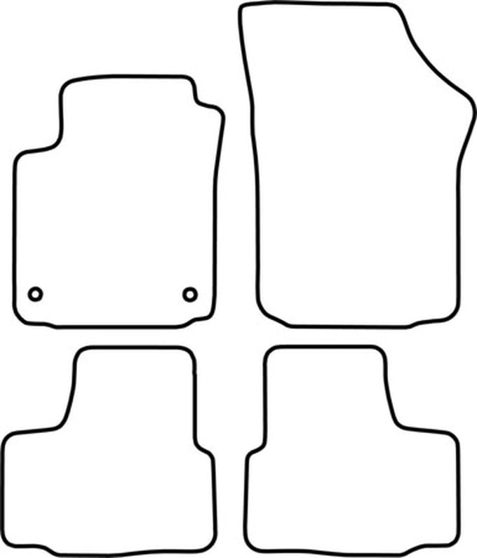 Automatten | Mattenset Skoda Citigo - 2012 ->