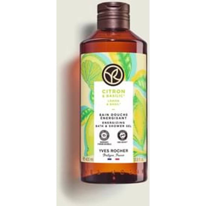YVES ROCHER - Lemon & Basil Energizing Bath & Shower Gel 400ml