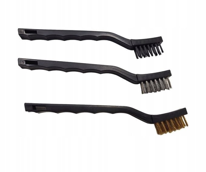 MAGMA 6-delige handborstelset: Staal, Messing, Nylon