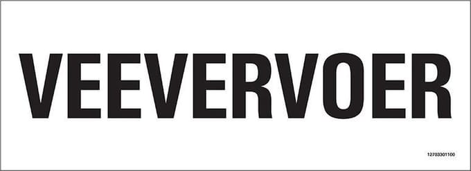 Pickup bord 33x12 cm - Veevervoer