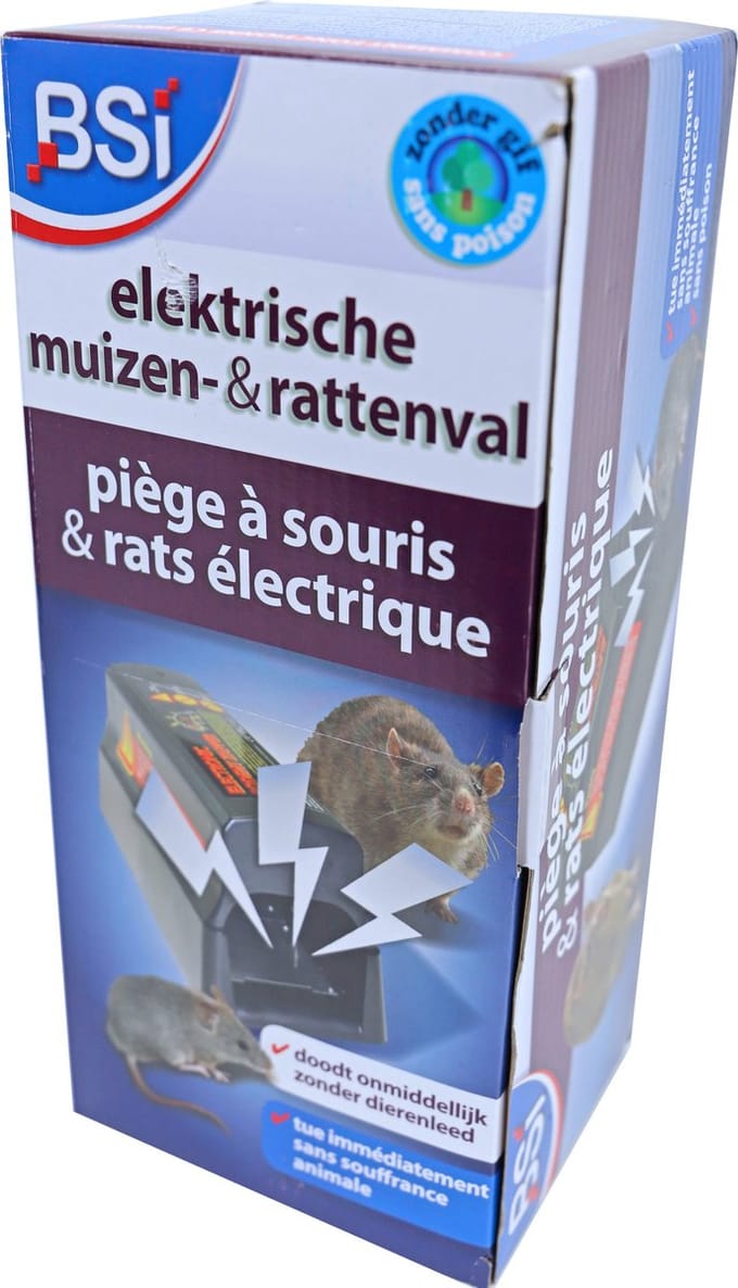 BSI - Elektrische Muizen- en Rattenval - Compact en veilig - Muizen- & Rattenbestrijding