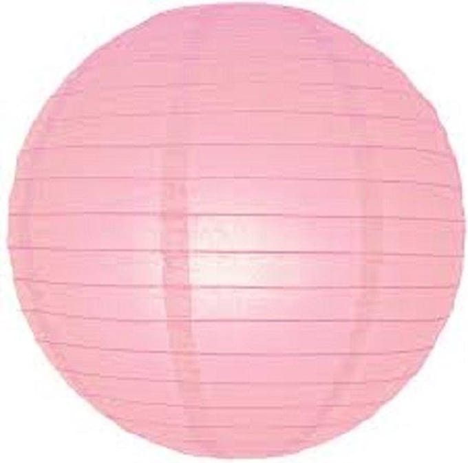 5 x Lampion licht roze 45 cm