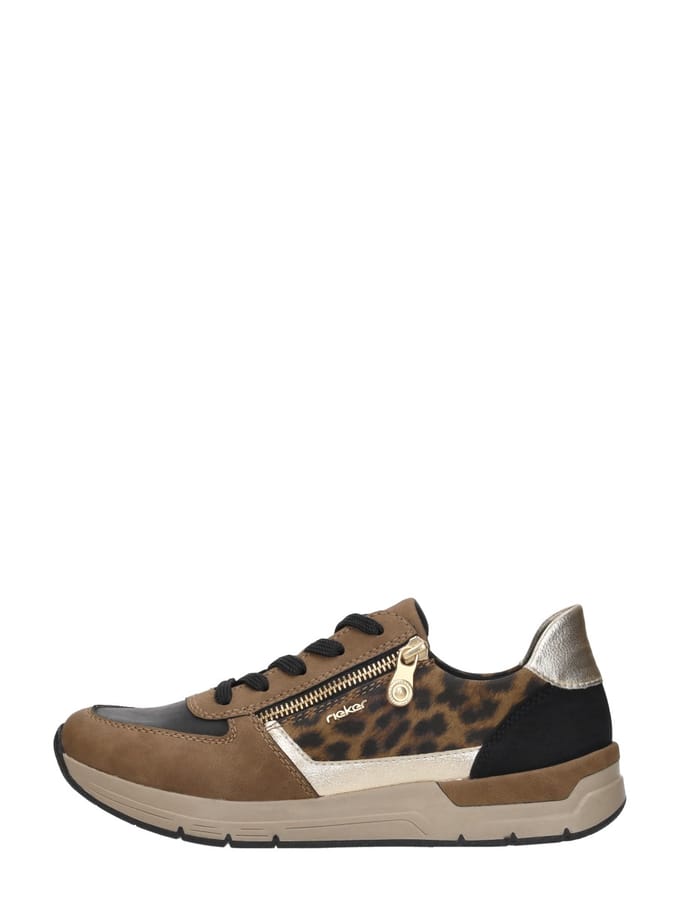 Rieker - Sneakers Laag Middel Bruin Middelbruin 38