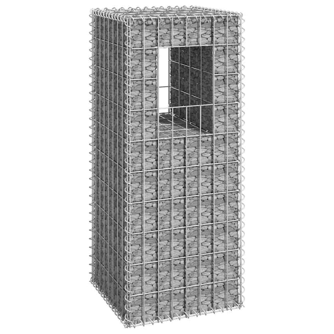 vidaXL Schanskorf paal 40x40x100 cm ijzer