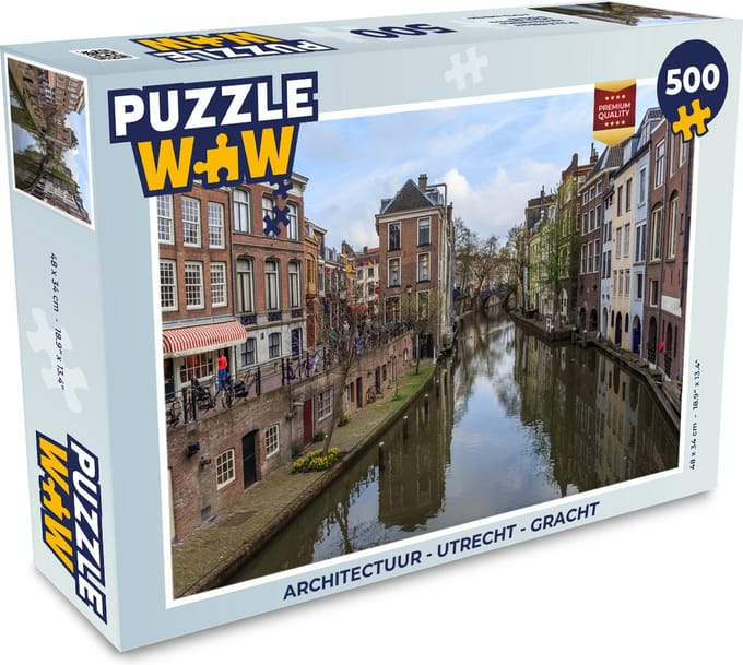 Puzzel Architectuur - Utrecht - Gracht - Legpuzzel - Puzzel 500 stukjes