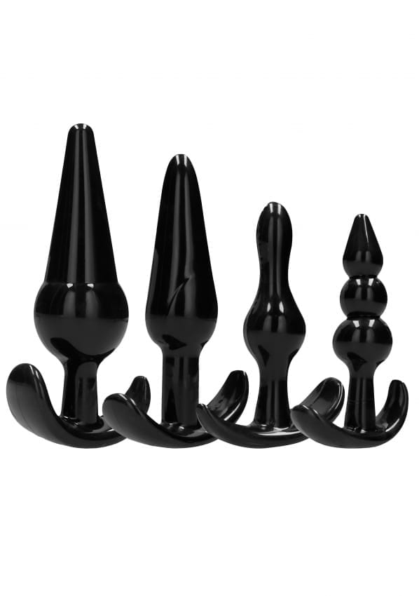 No. 80 - 4-Piece Butt Plug Set - Black