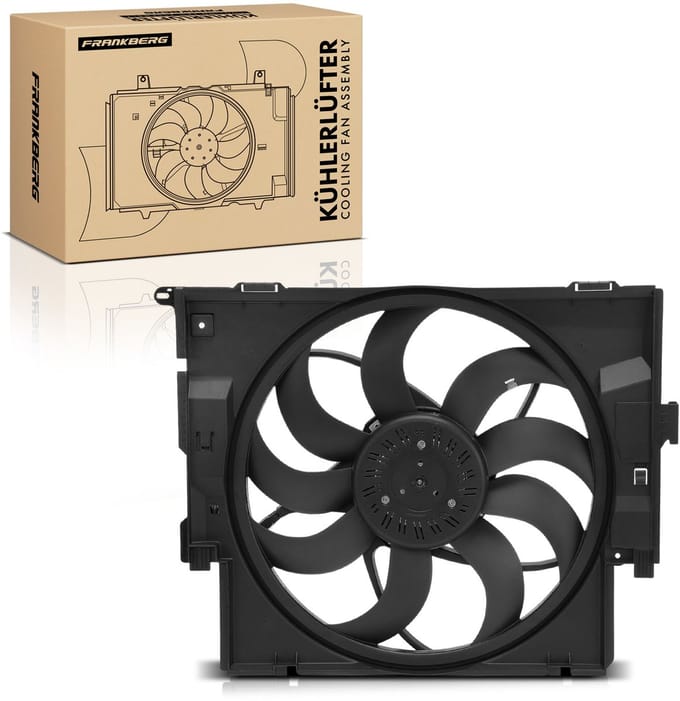Frankberg 1x Motorradiator enkele ventilator