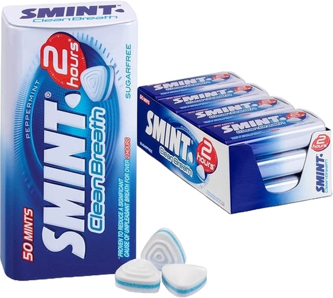Smint Clean Breath Peppermint - Frismakers - Suikervrij - 1x12stuks