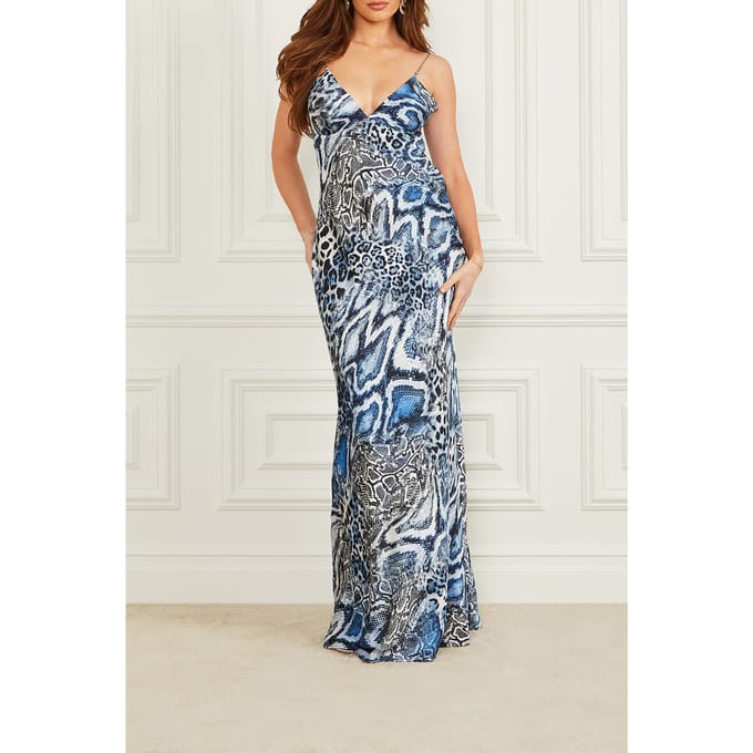 GUESS Marciano By  Debora Long Dress Midnight Snake Größe: 40 | Maxikleider Outlet | Damen
