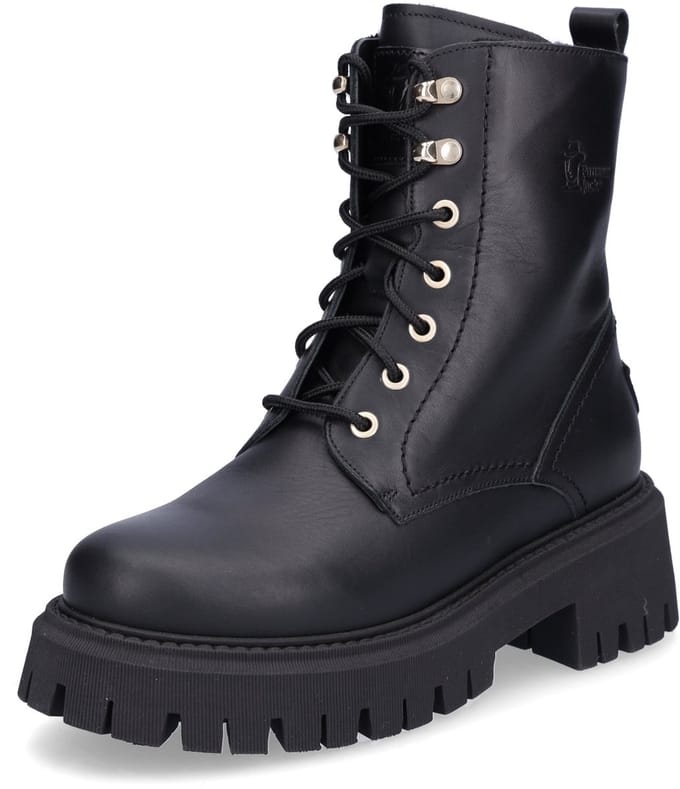 Panama Jack dames veterlaars zwart