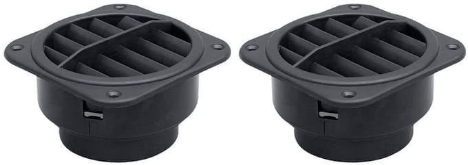 Allecto - Surakey 2pcs 75mm Rotatable Auto Verwarming Ventilatie Uitlaat voor Vloerverwarming