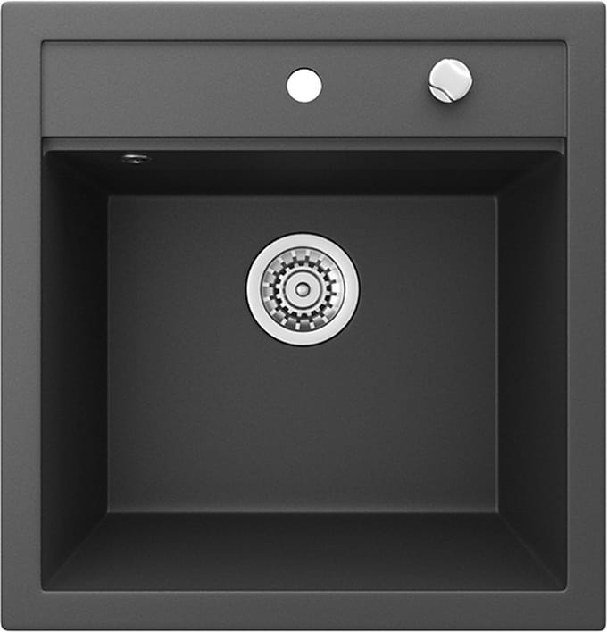 Bergström Tesa Spoelbak – 49 x 51 cm Zwart