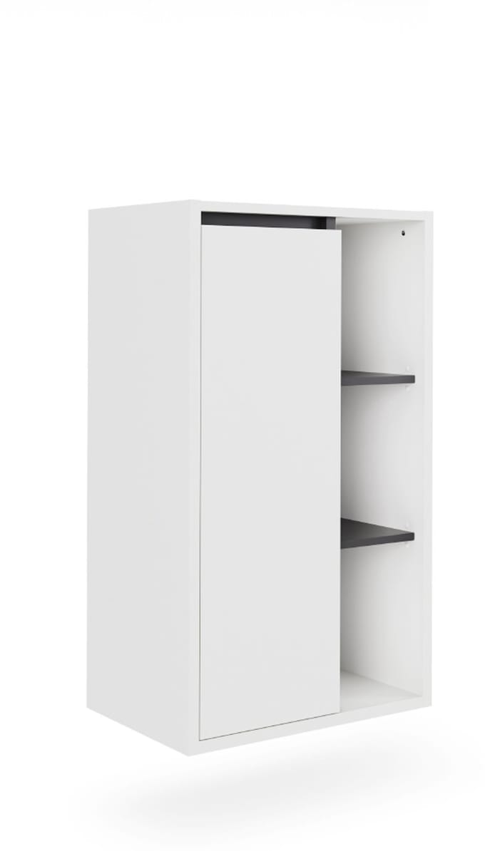 Vicco Viola Midikast – 50 x 86 cm met open vakken Wit/Grijs