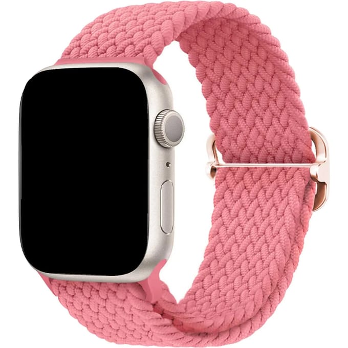 2+1 | Apple Watch Bandje Weavy - Nylon - Roze