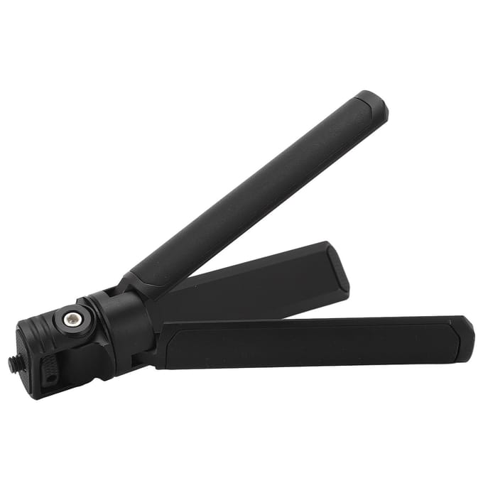 Mini Camera Statief Verstelbare Kop Draagbare Vlog Reis Selfie Stick Handvat Grip Bureau Statief black
