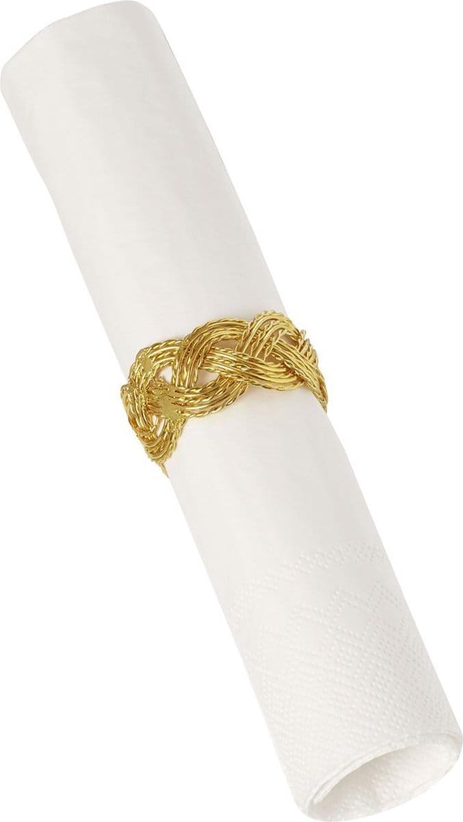IHR NAPKIN RING goud servetring - Set van zes