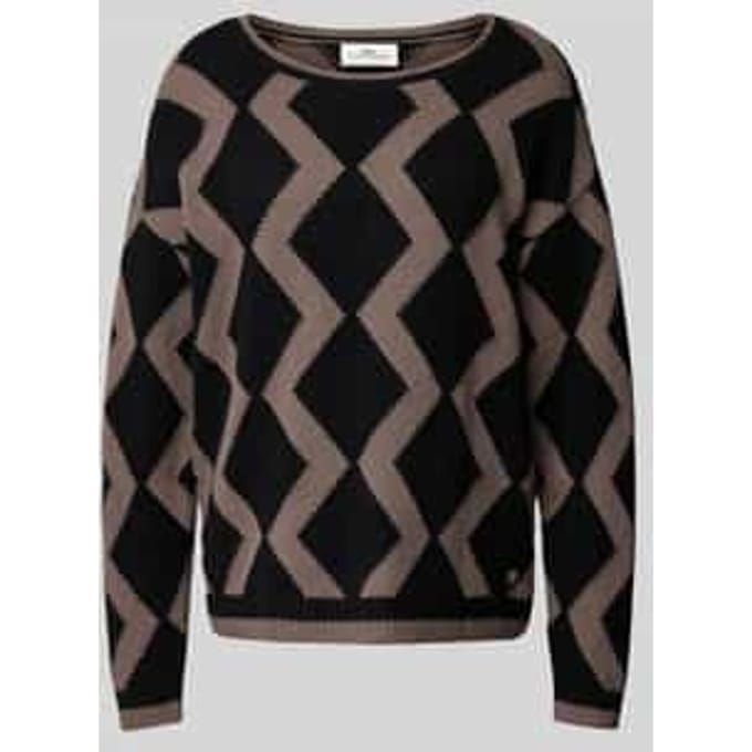 Oversized gebreide pullover van pure wol