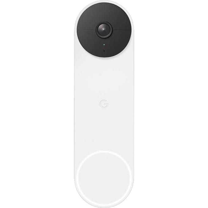 Google Nest Videodeurbel - Deurbeldrukker - Batterij - Wit