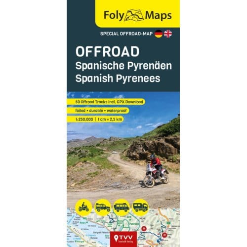Folymaps Offroad Spanish Pyrenees 1:250,000 - Foly Maps - Martin Schempp