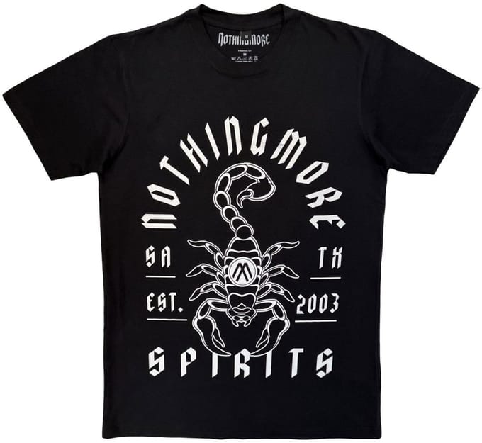 Nothing More - Scorpion Heren Tshirt - S - Zwart