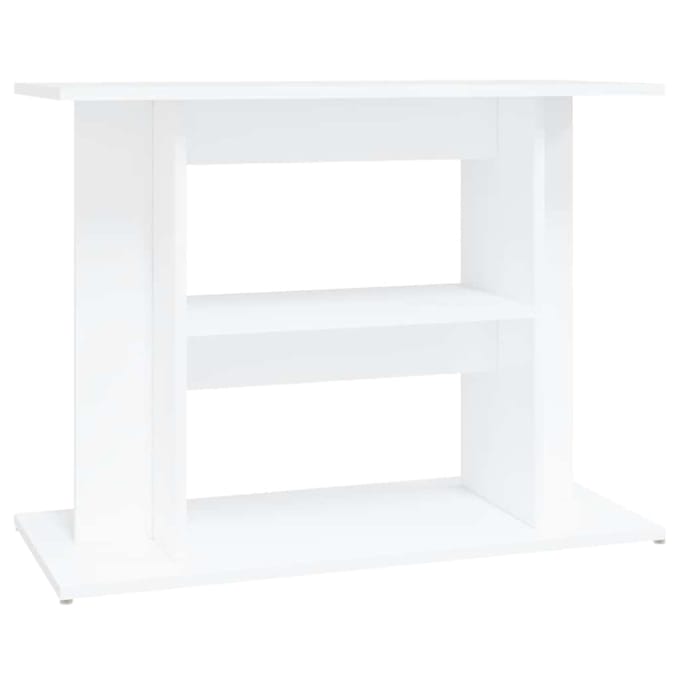 vidaXL - Aquariumstandaard - 80x35x60 - cm - bewerkt - hout - wit