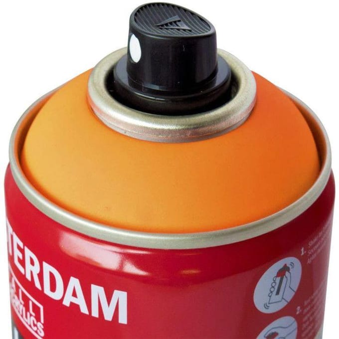 Spuitbusverf - Spraypaint -  #257 - Reflexoranje - Amsterdam - 400ml
