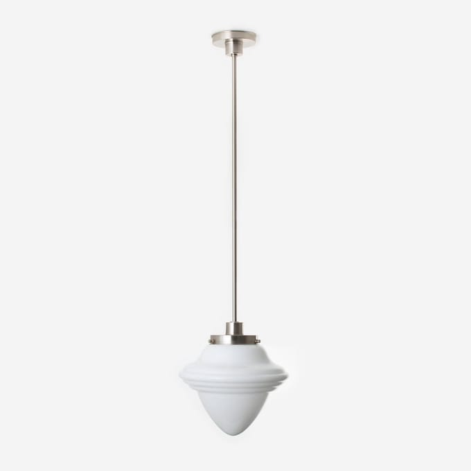 Hanglamp Acorn Large 20's Matnikkel - Art Deco Trade