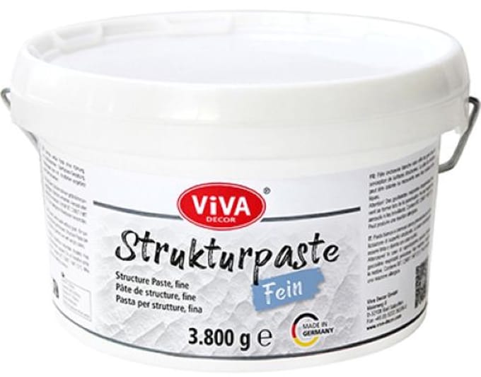 Viva Decor Strukturpaste Fein – structuurlijm – wit – 3,8 kg
