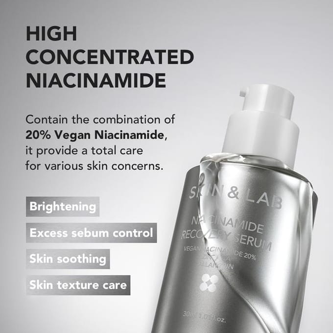 [SKIN&LAB] Niacinamide Herstelserum 30ml white